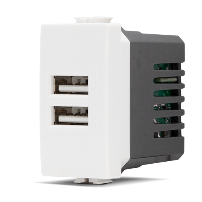 DOPPIA PRESA MAPAM JOY USB COMPATIBILE PER LA SERIE MATIX 