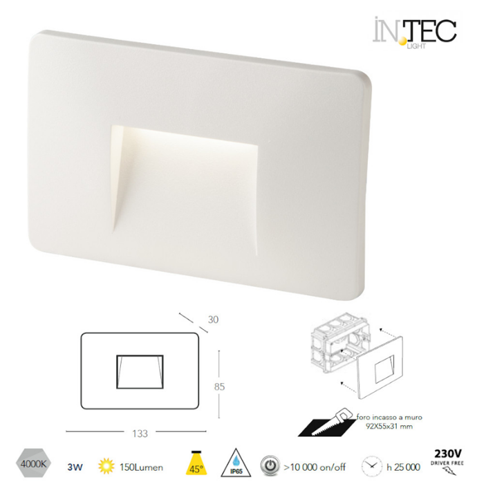 SEGNAPASSO LED BREEN 3W INTEC