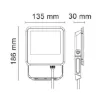 FARO LED 20W IP65 4000K COLORE GRIGIO BOT LIGHTING 