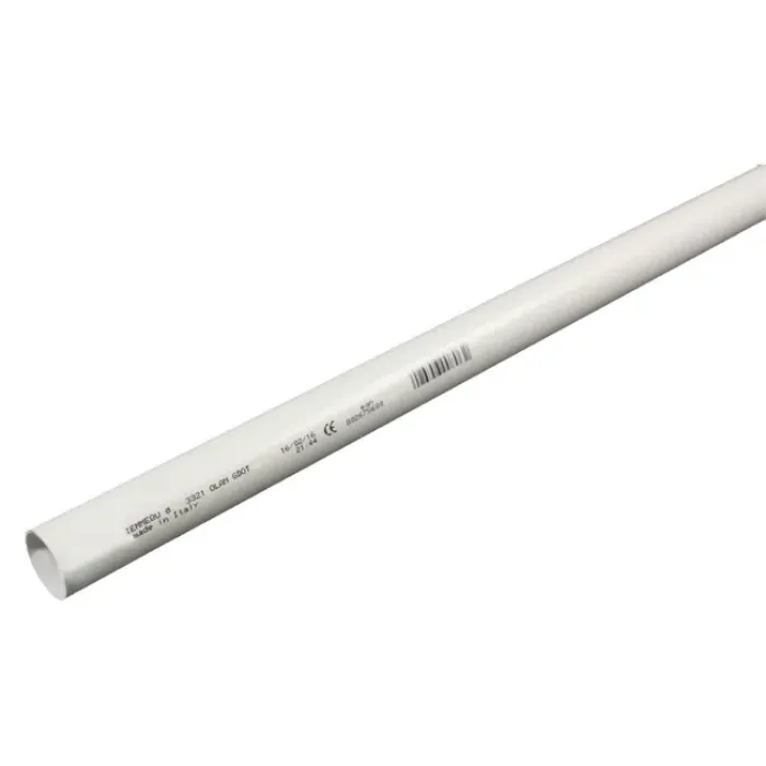 TUBO GRIGIO DIAMETRO 16 IN PVC LUNGHEZZA 2MT